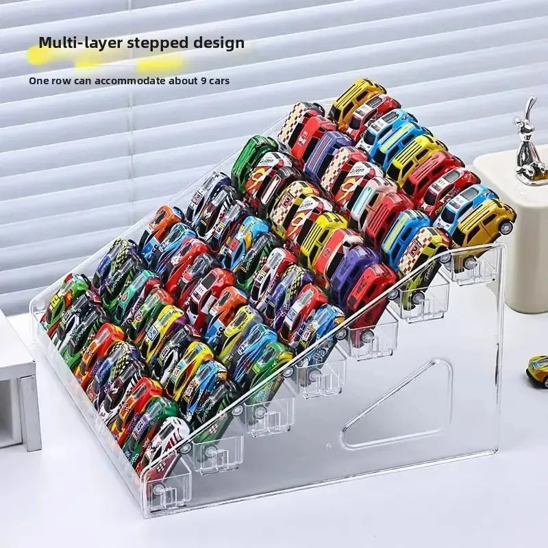 Multi-Layer Step Display & Storage Rack for 1:64 Model Cars (5 Sizes)